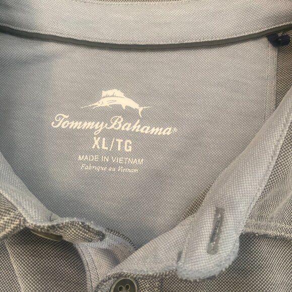 Tommy Bahama Men's Gray Soft Collared Polo Shirt Size‎ XL H21 - Picture 5 of 6